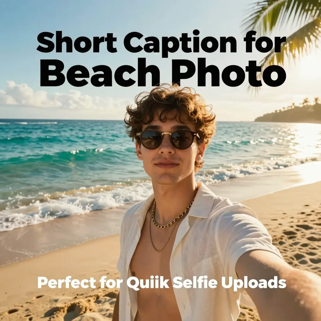 caption for beach photo