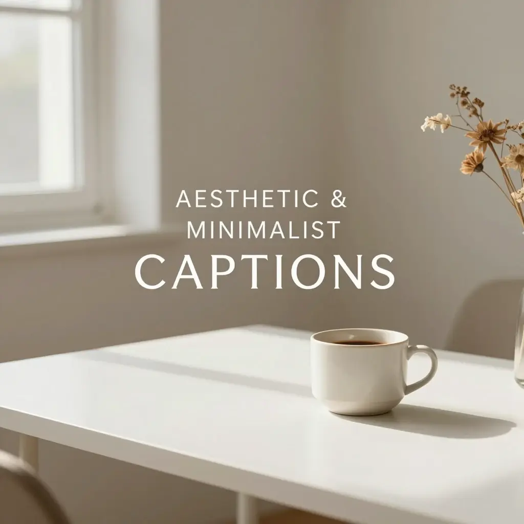 Aesthetic & Minimalist Captions