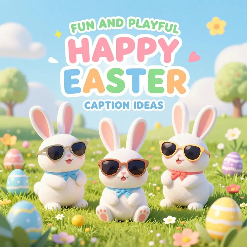 happy easter caption