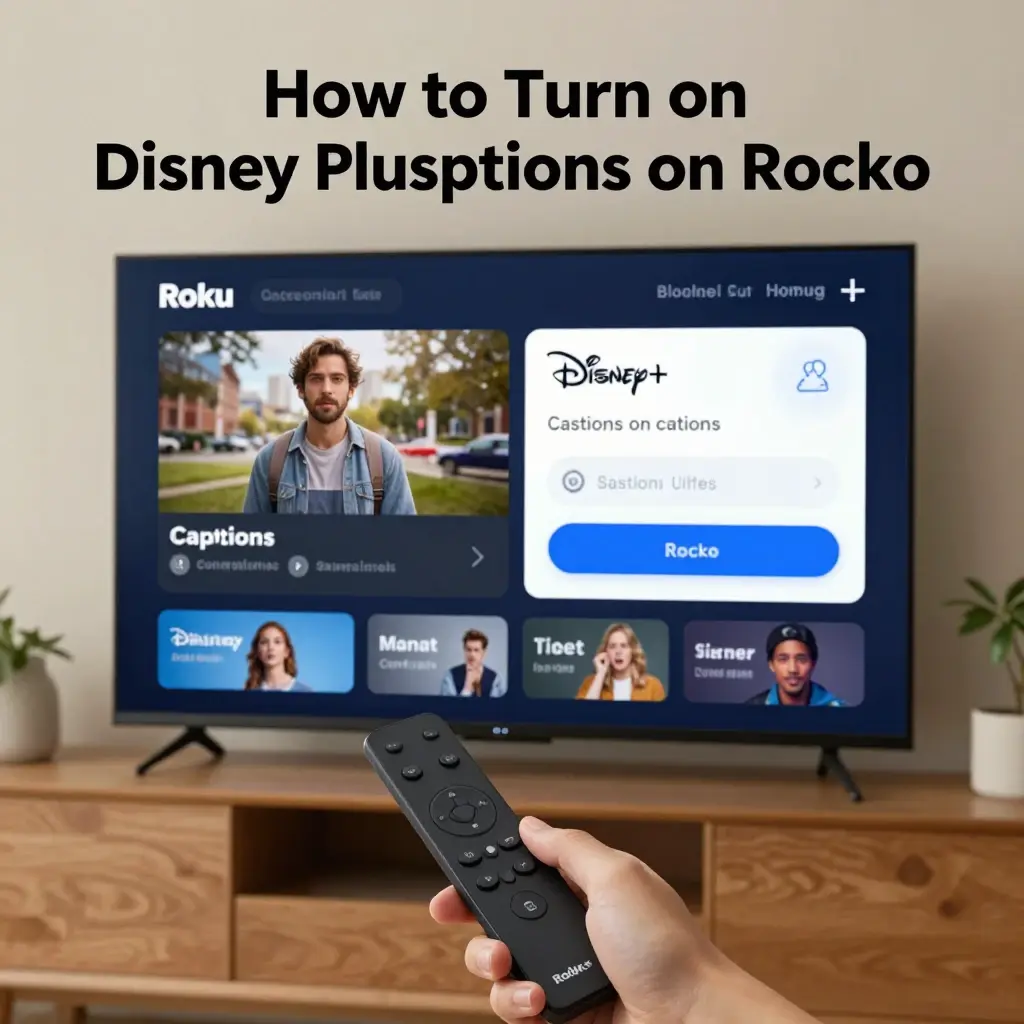 disney plus closed caption roku